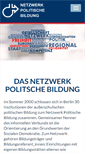 Mobile Screenshot of netzwerk-politische-bildung.de