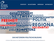 Tablet Screenshot of netzwerk-politische-bildung.de